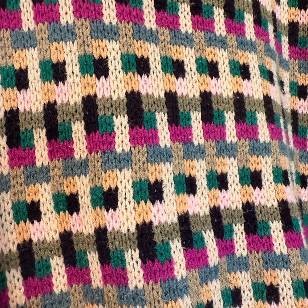 Avon Fashions Vintage Multicolor Knit Sweater - Picture 3 of 5